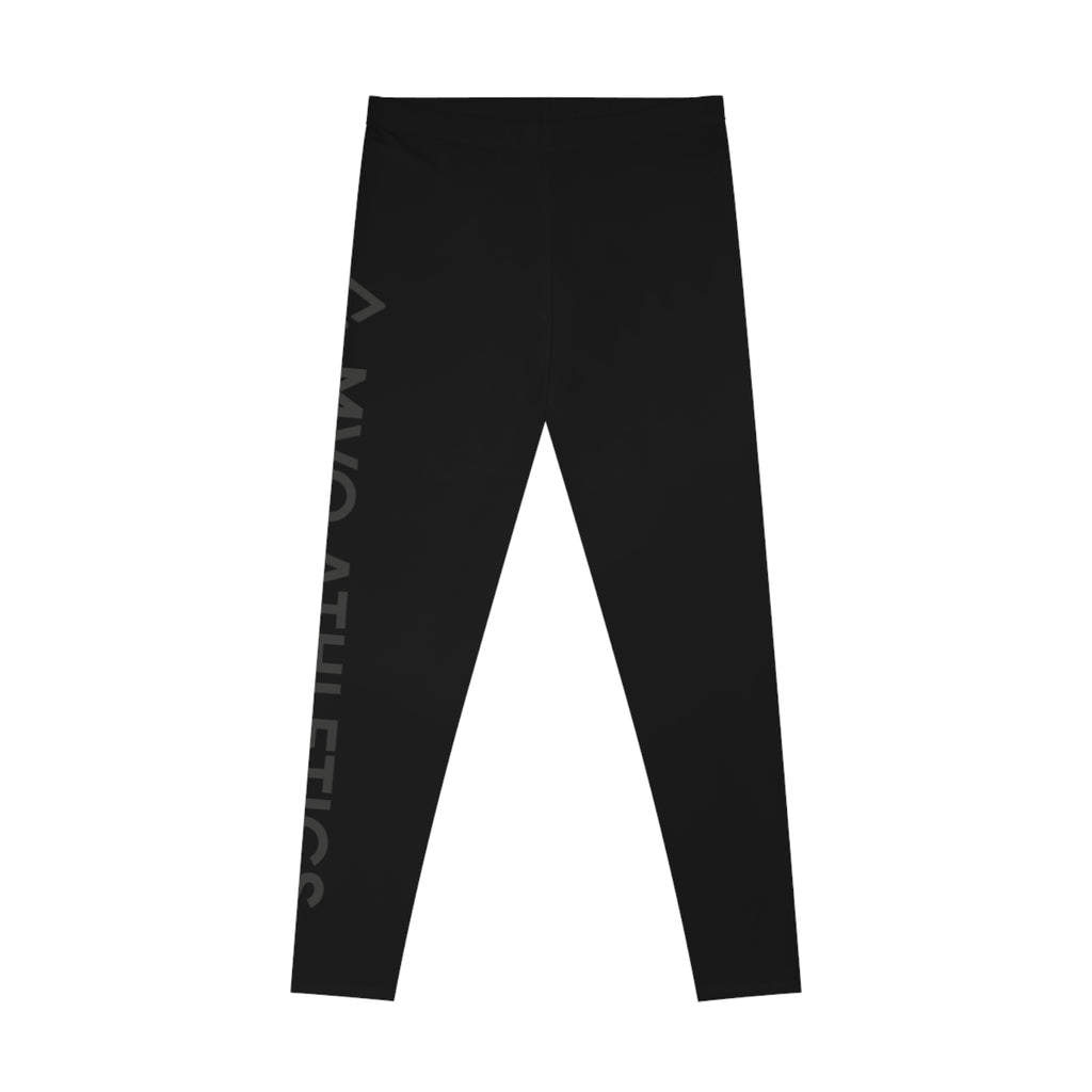 Slim Fit Performance Yoga Pants with Side ‘MVO ATHLETICS’ Logo